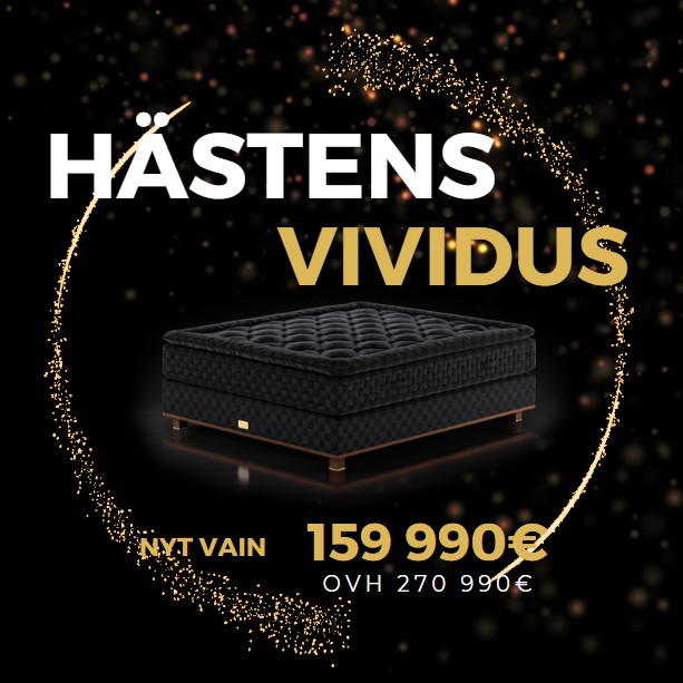 Hästens Vividus parivuode nyt timanttiseen Black Fridayn tarjoushintaan