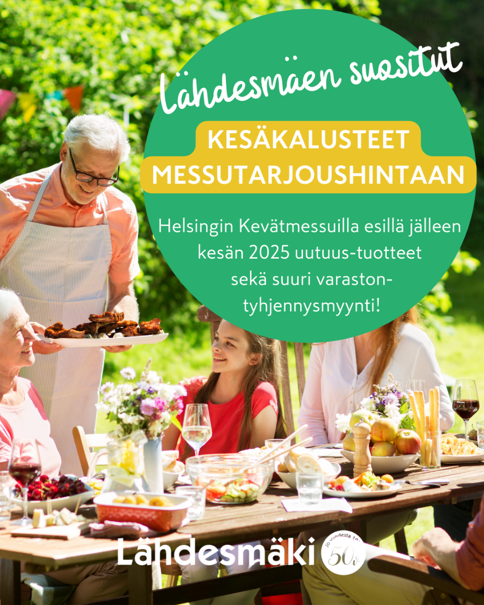 Kevätmessujen pihakalustetarjoukset