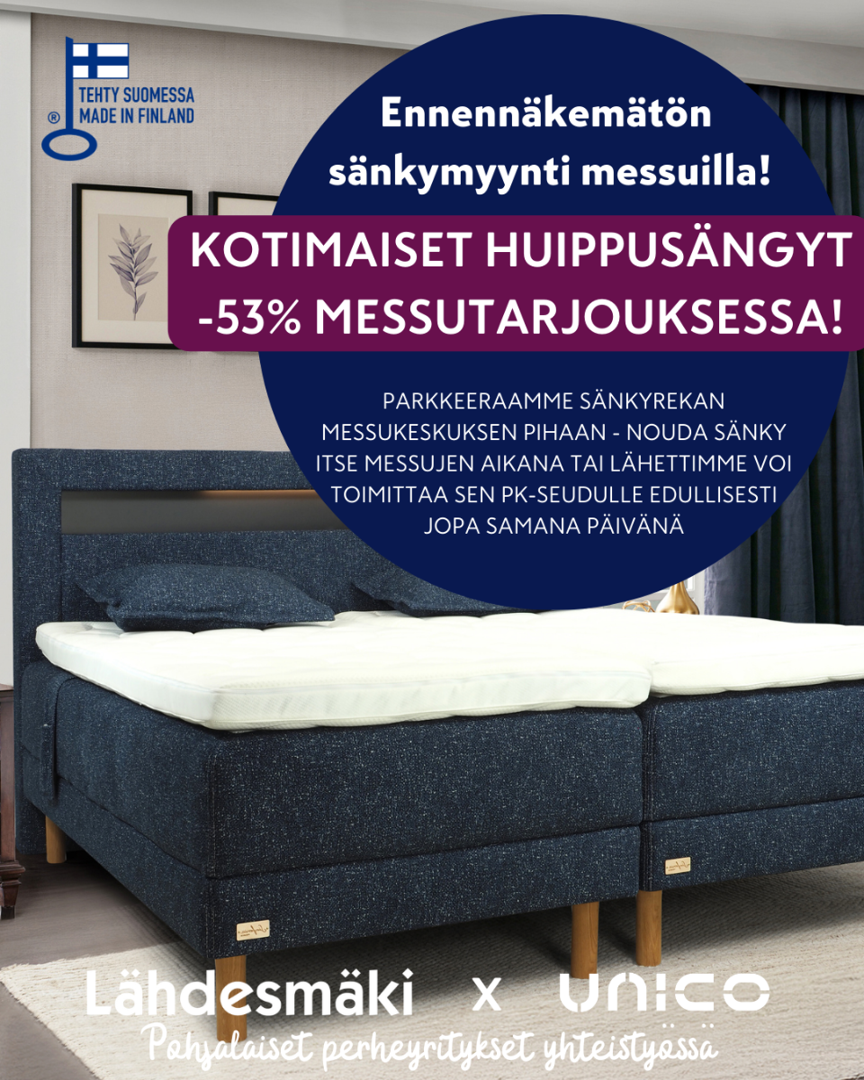 Kevätmessujen sänkymyynti