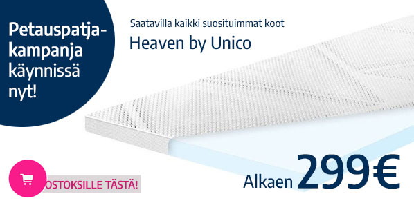 Heaven by Unico Revive petauspatjat alk 299€